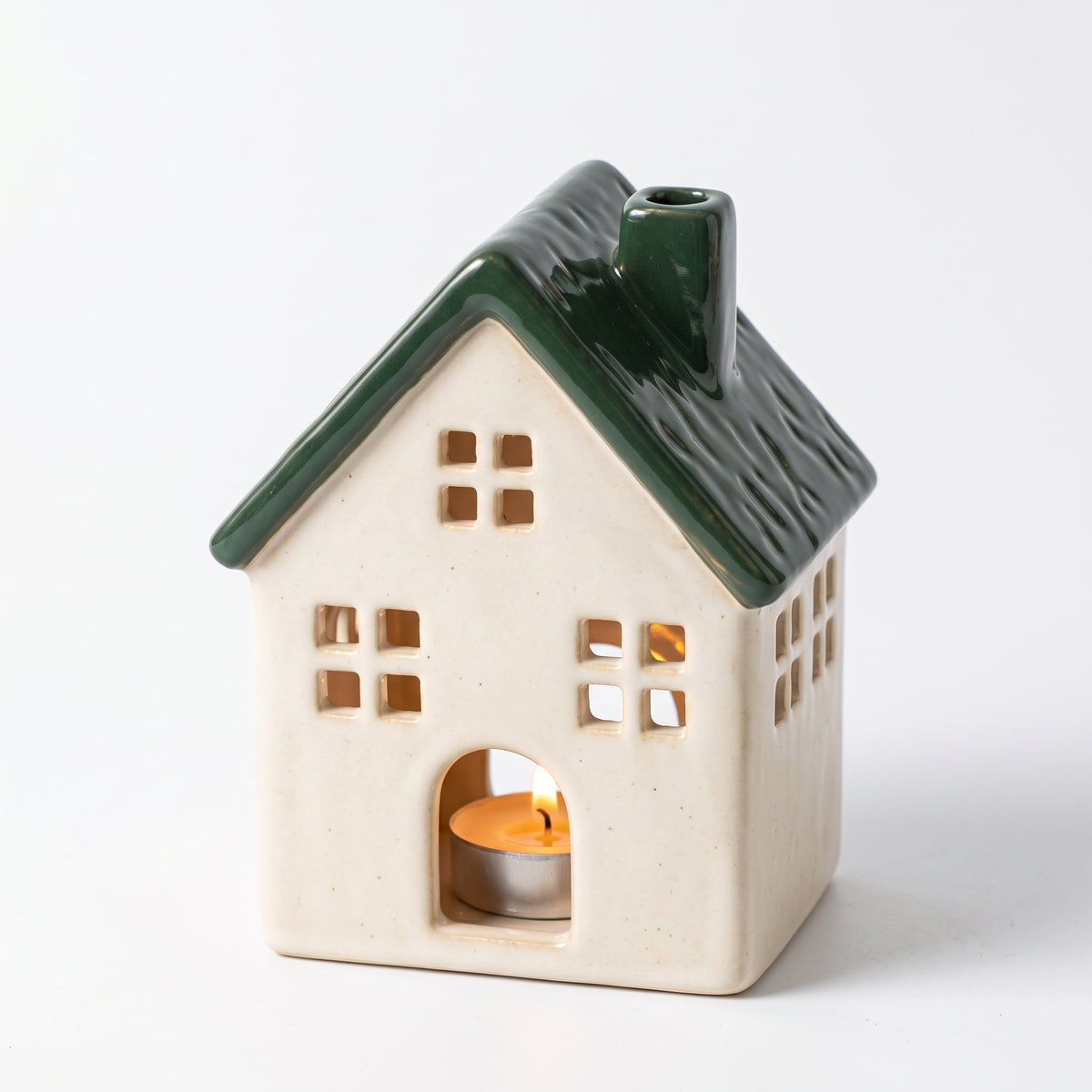 Cozy Cottage Ceramic Tealight Holder — alternative design reference only