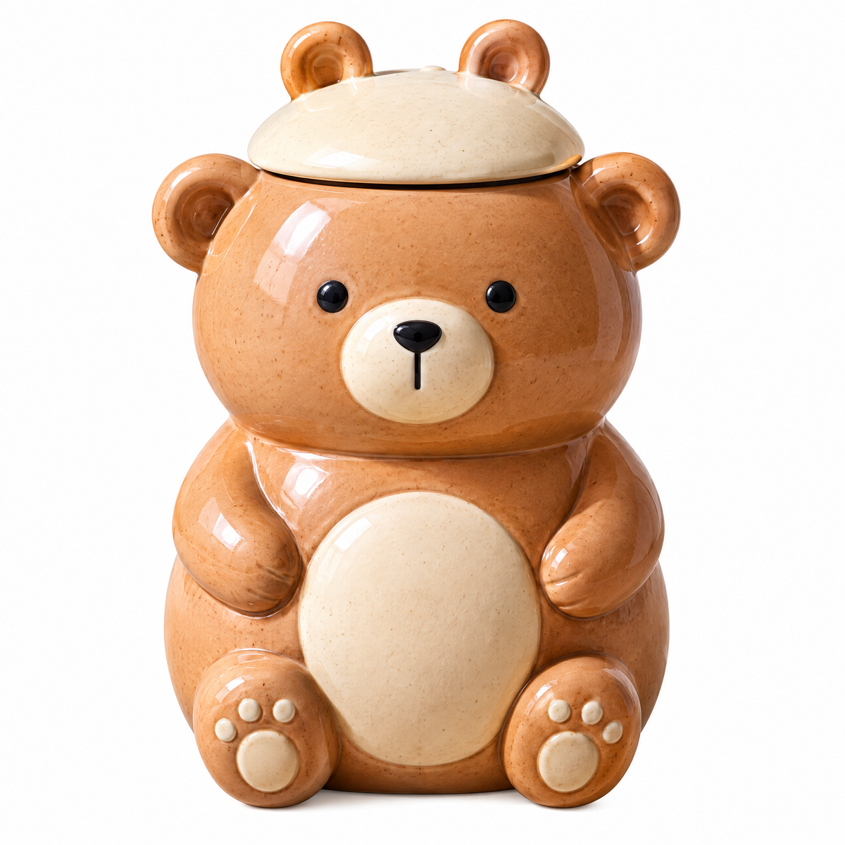 Teddy Bear Ceramic Lidded Jar — view 4