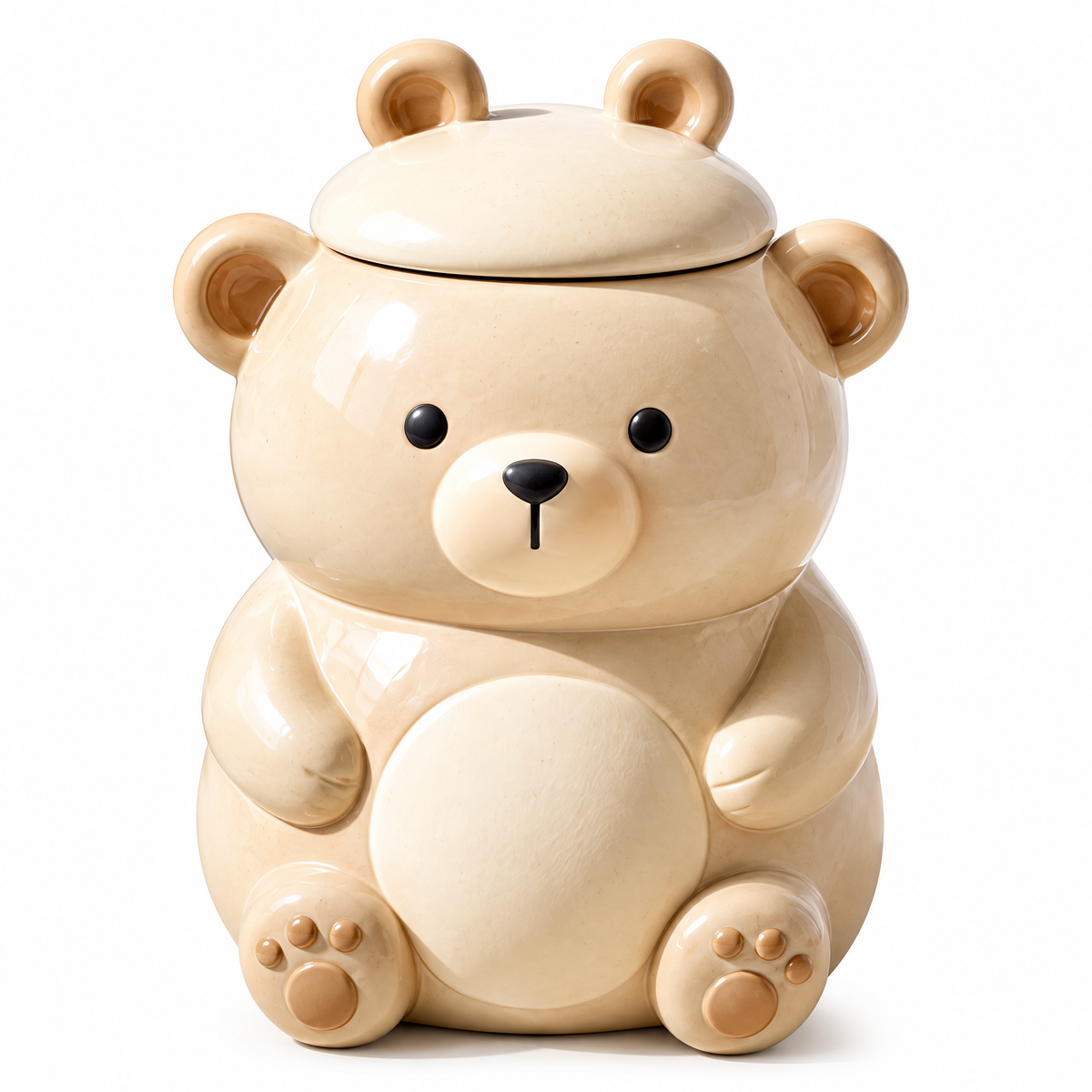 Teddy Bear Ceramic Lidded Jar — alternative design reference only