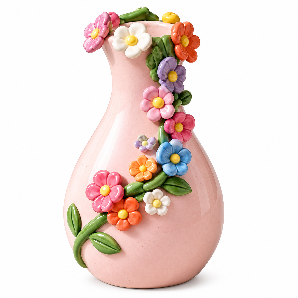 Colorful Wildflower Ceramic Bud Vase — alternative design reference only