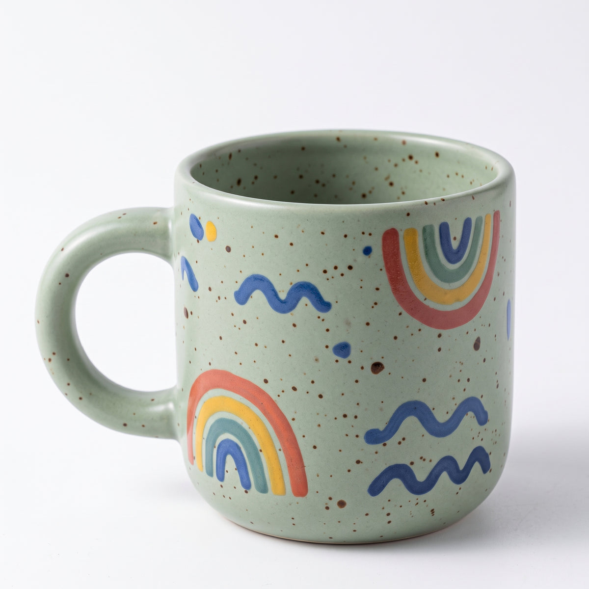 Rainbow Doodle Ceramic Mug — alternative design reference only