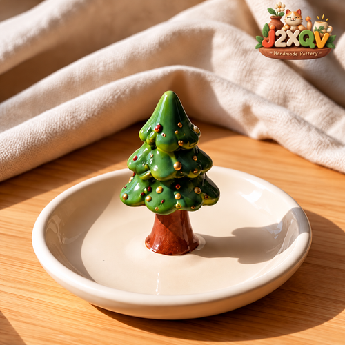 Christmas Tree Ceramic Ring Dish — view 1