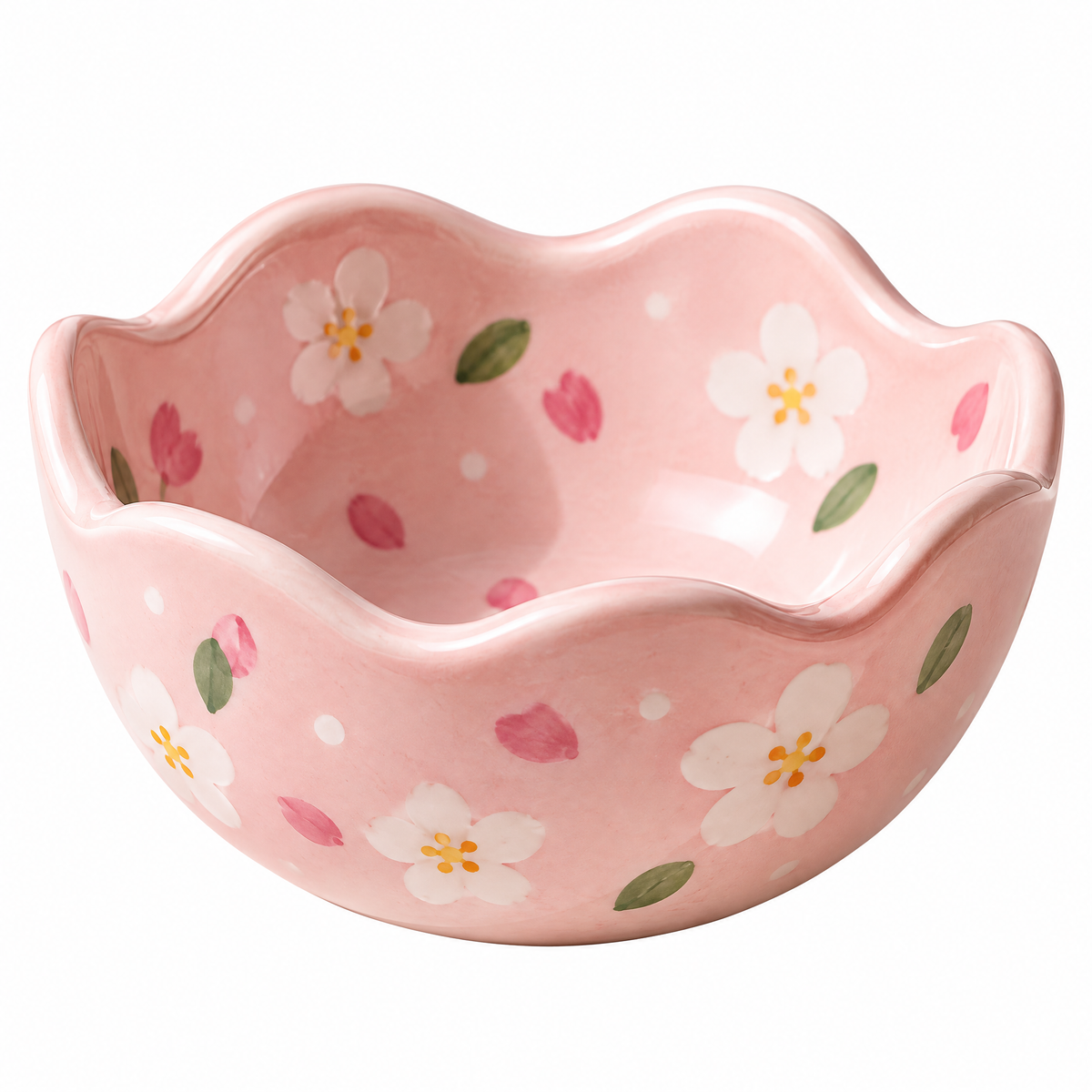 Starry Sky Scalloped Ceramic Bowl — alternative design reference only